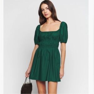 NWT Reformation Woods Dress in Emerald Green size xl